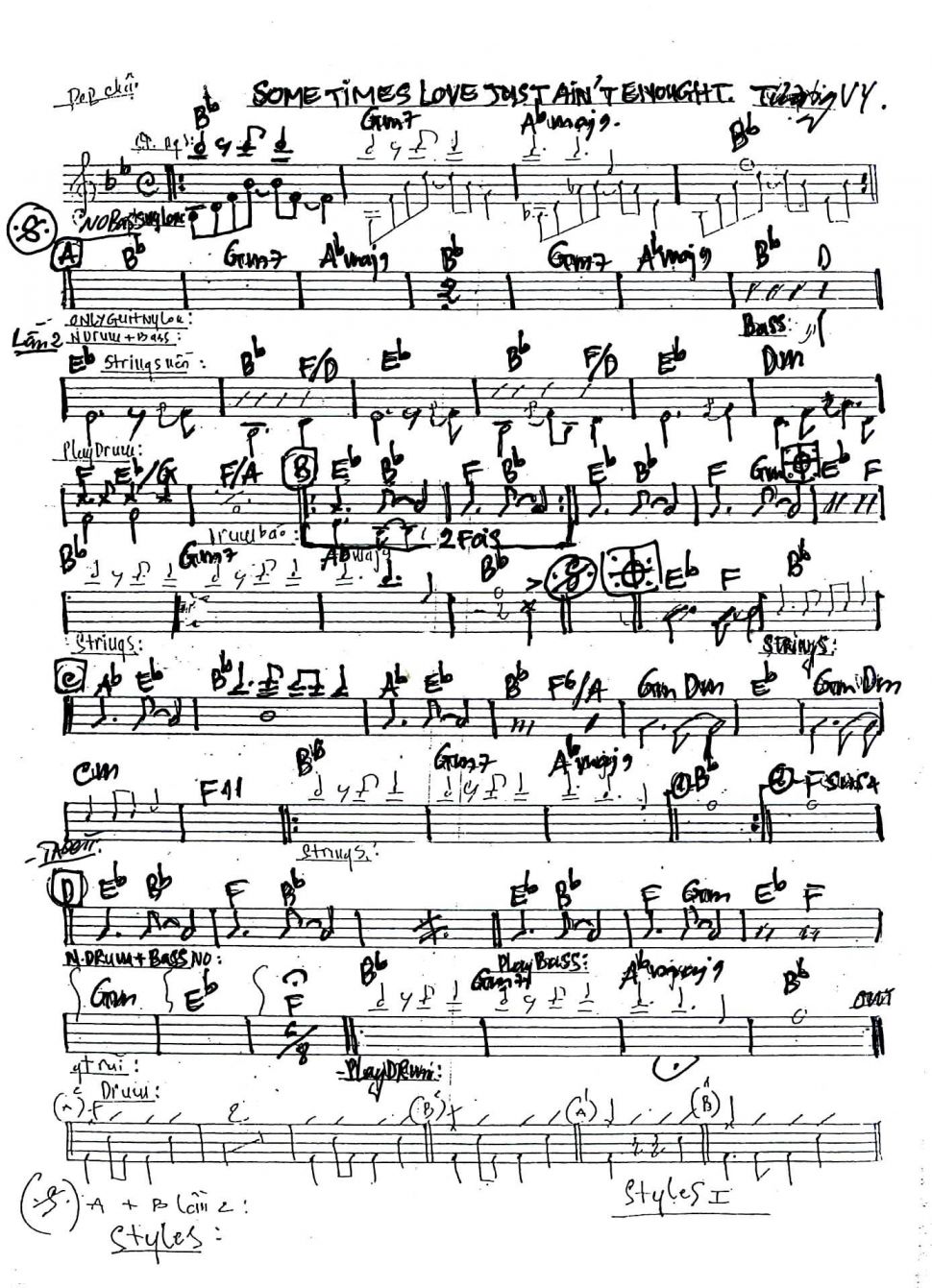 Something Love Just Ain't Enought sheet