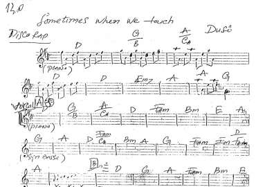 Sometimes When We Touch sheet