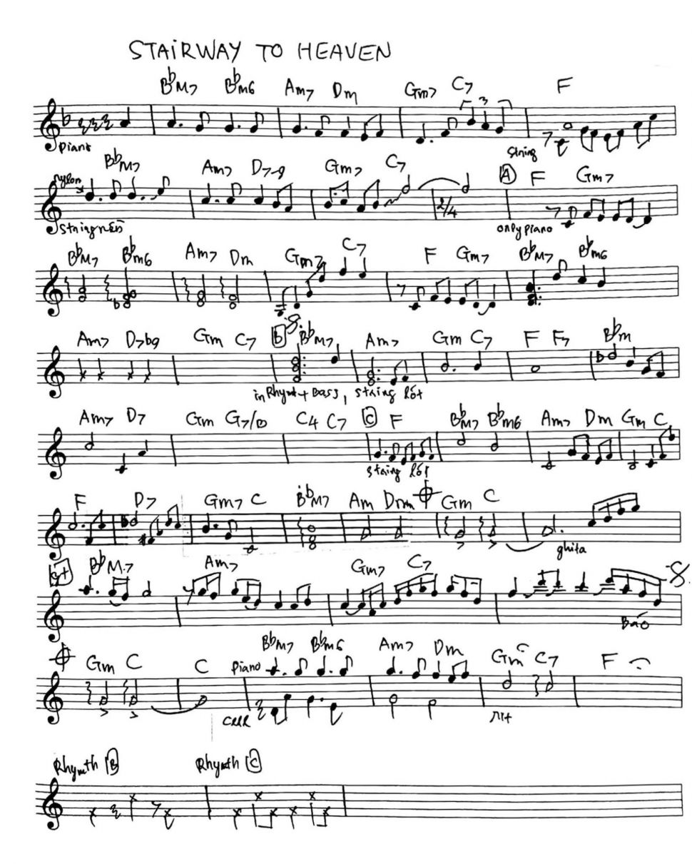 Stairway To Heaven sheet