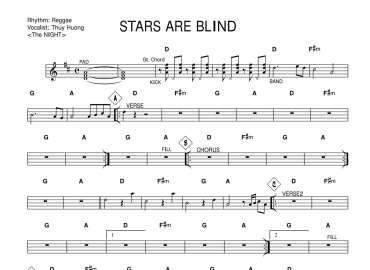 Stars Are Blind sheet
