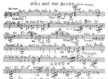 Still Got Blues sheet