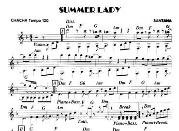 Summer Lady sheet