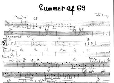 Summer Of 69 sheet