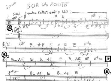 Sur La Route sheet