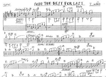 Sade The Best For Last sheet