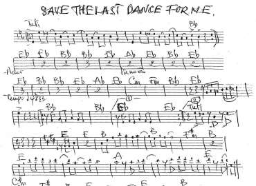 Save The Last Dance For Me sheet