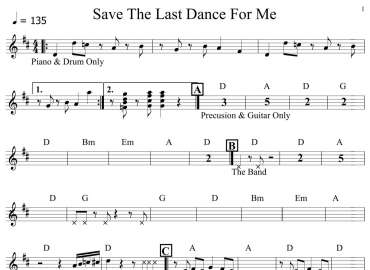 Save The Last Dance For Me sheet