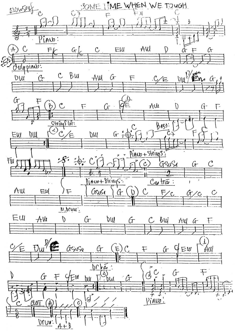 Some Time When We Touch sheet