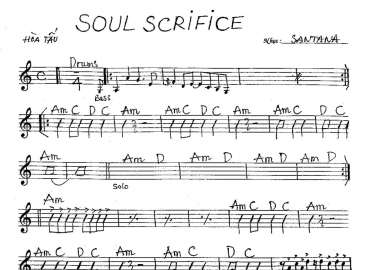 Soul Scrifice sheet