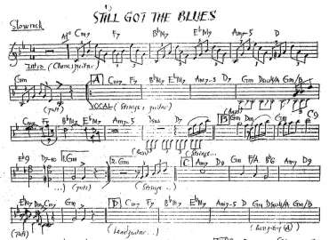 Still Got The Blues sheet