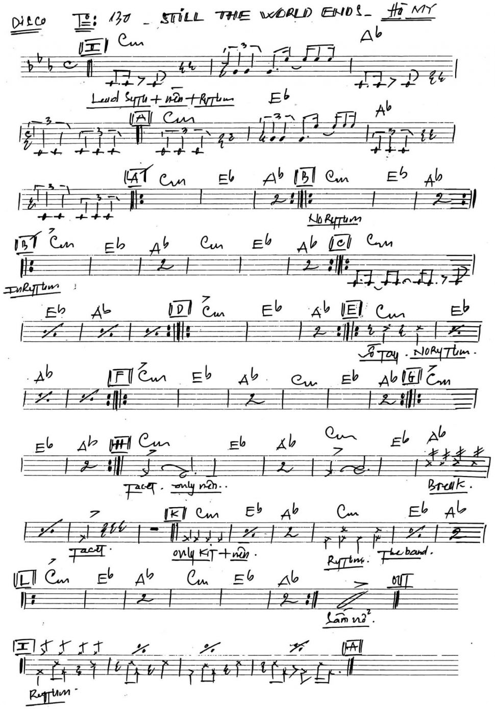 Still The World Ends sheet