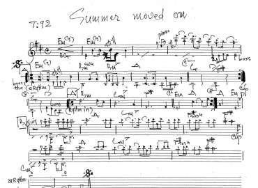 Summer Moved On sheet