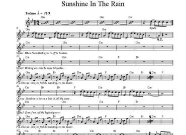 Sunshine In The Rain sheet