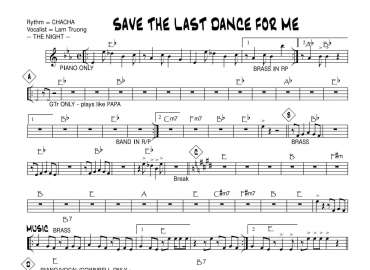 Save The Last Dance For Me sheet