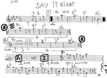 Say It Right sheet