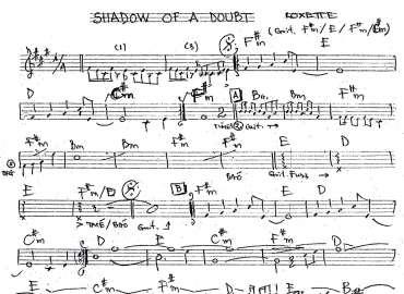 Shadow Of A Doubt sheet