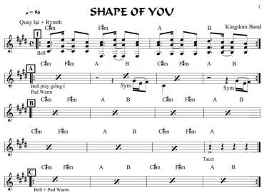 Shape Of You sheet