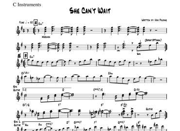 She Can't Wait sheet