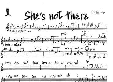 She's Not There sheet