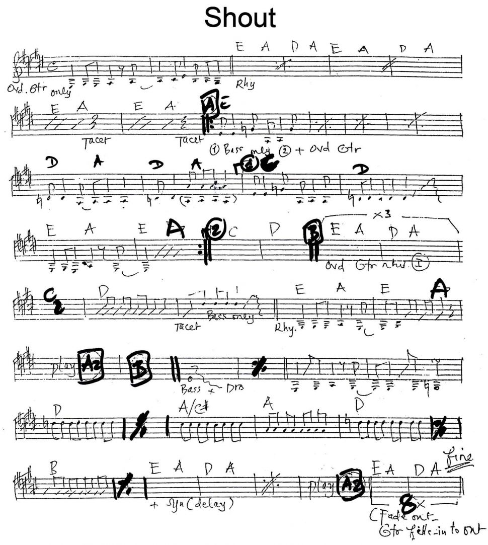 Shout sheet