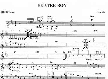 Skater Boy sheet