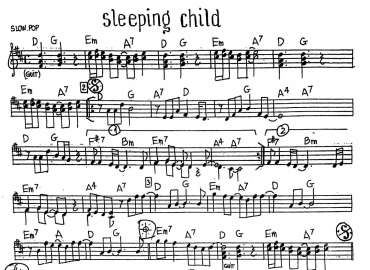 Sleeping Child sheet