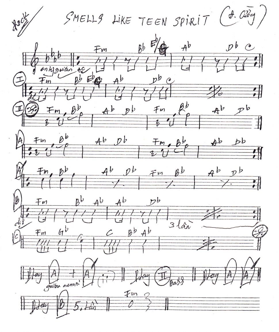 Smells Like Teen Spirit sheet