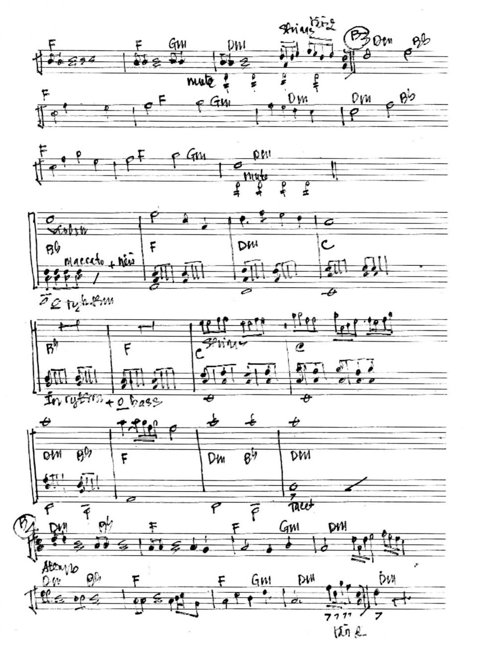 Smoke Gets In Your Eyes sheet