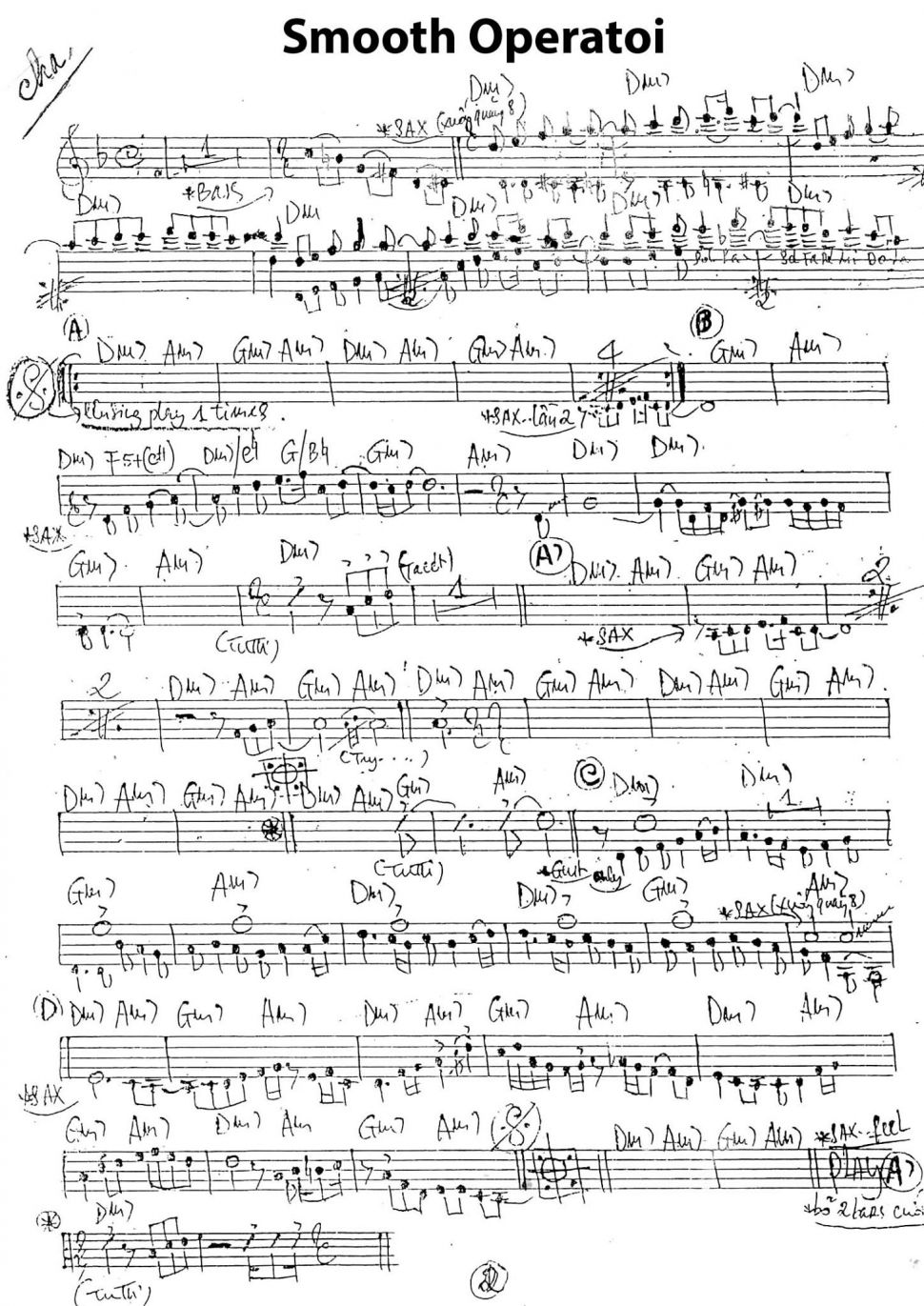 Smooth Operator sheet