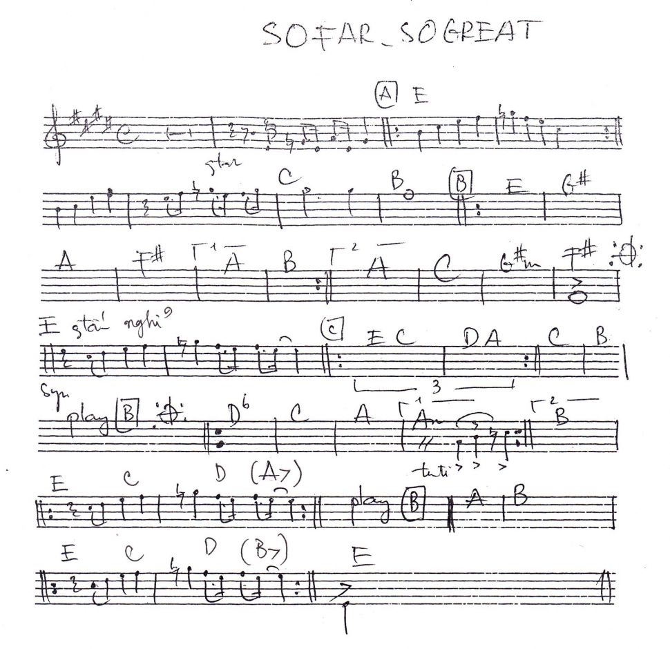 Sofar - So Great sheet