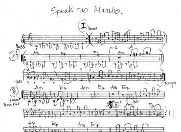 Speak Up Mambo sheet