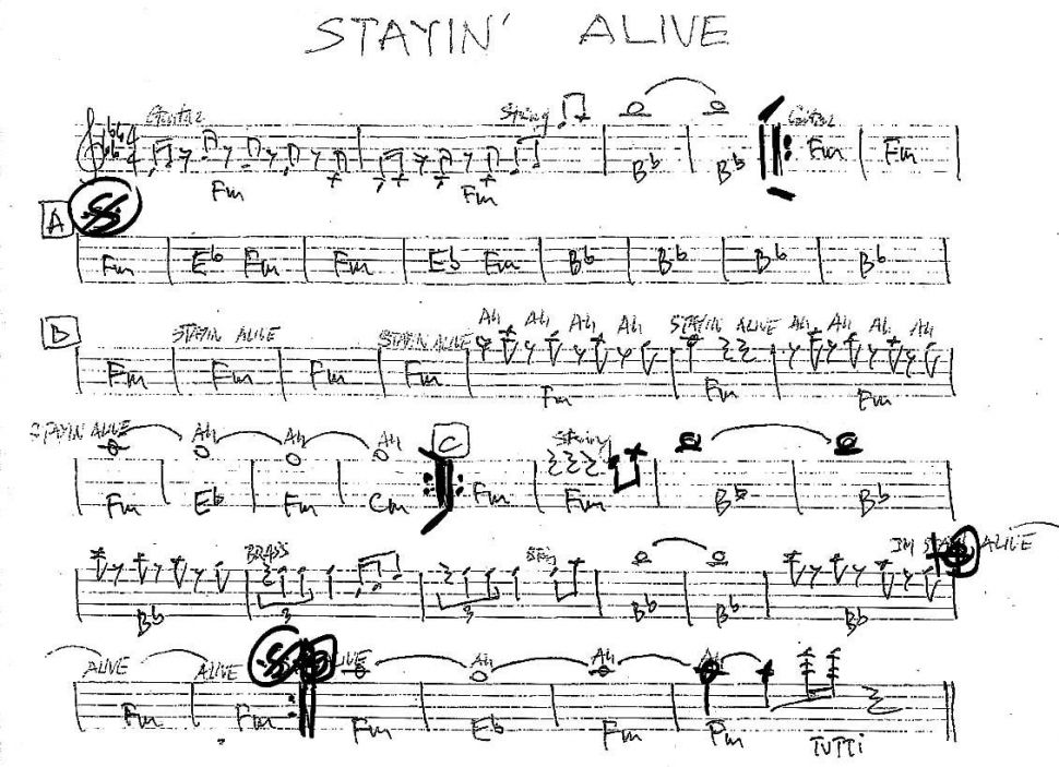 Stay'in A Live sheet