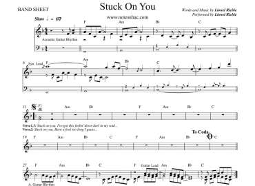 Stuck On You sheet