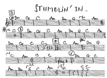Stumblin'in sheet
