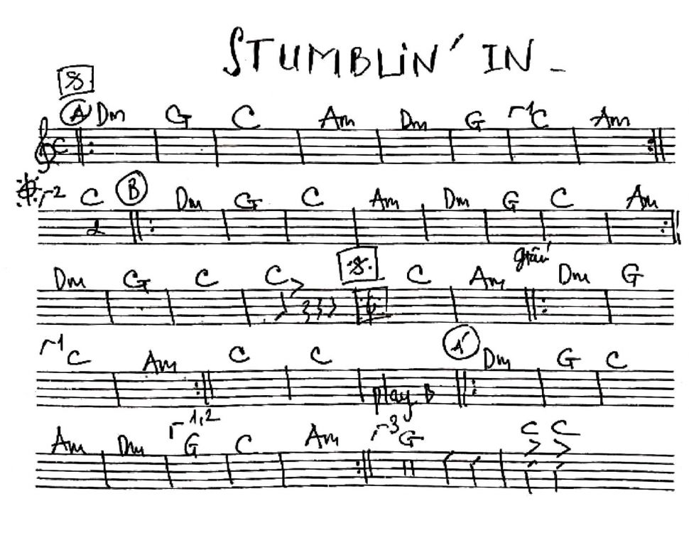 Stumblin'in sheet