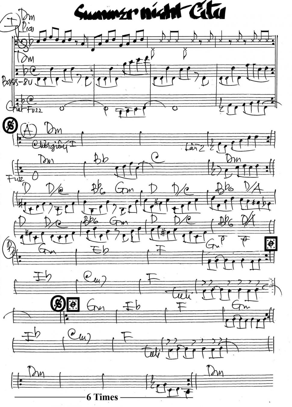 Summer Night Citu sheet