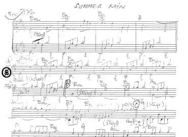 Summer Rain sheet