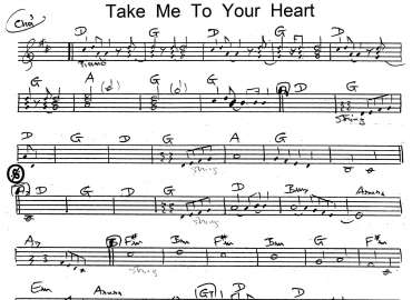 Take Me To Your Heart sheet