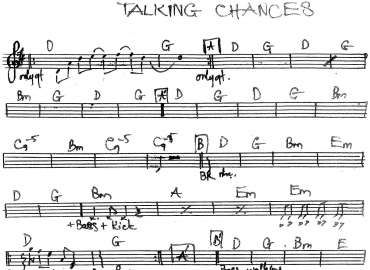 Talking Chances sheet