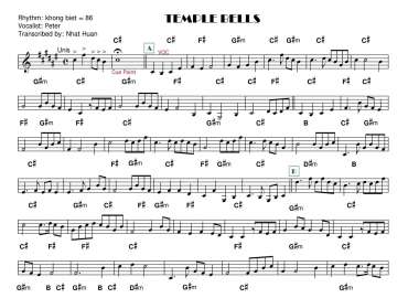 Temple Bells sheet