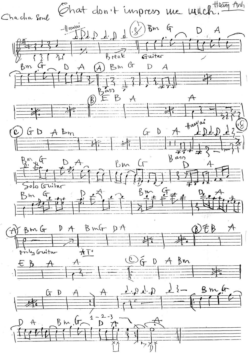 That Don't Impress We Much sheet