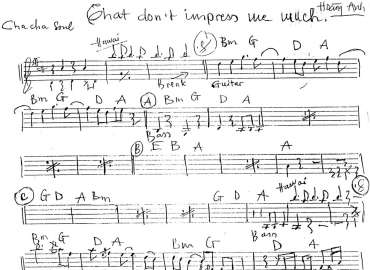 That Don't Impress We Much sheet