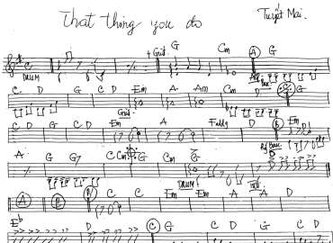 That Thing You Do sheet