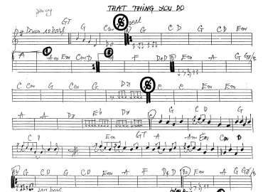 That Thing You Do sheet