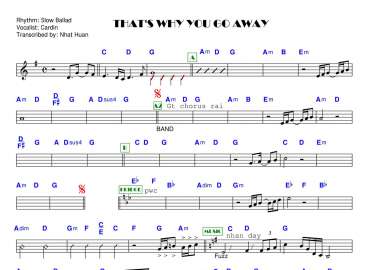 That's Why You Go Away sheet