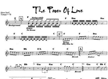 The Power Of Love sheet