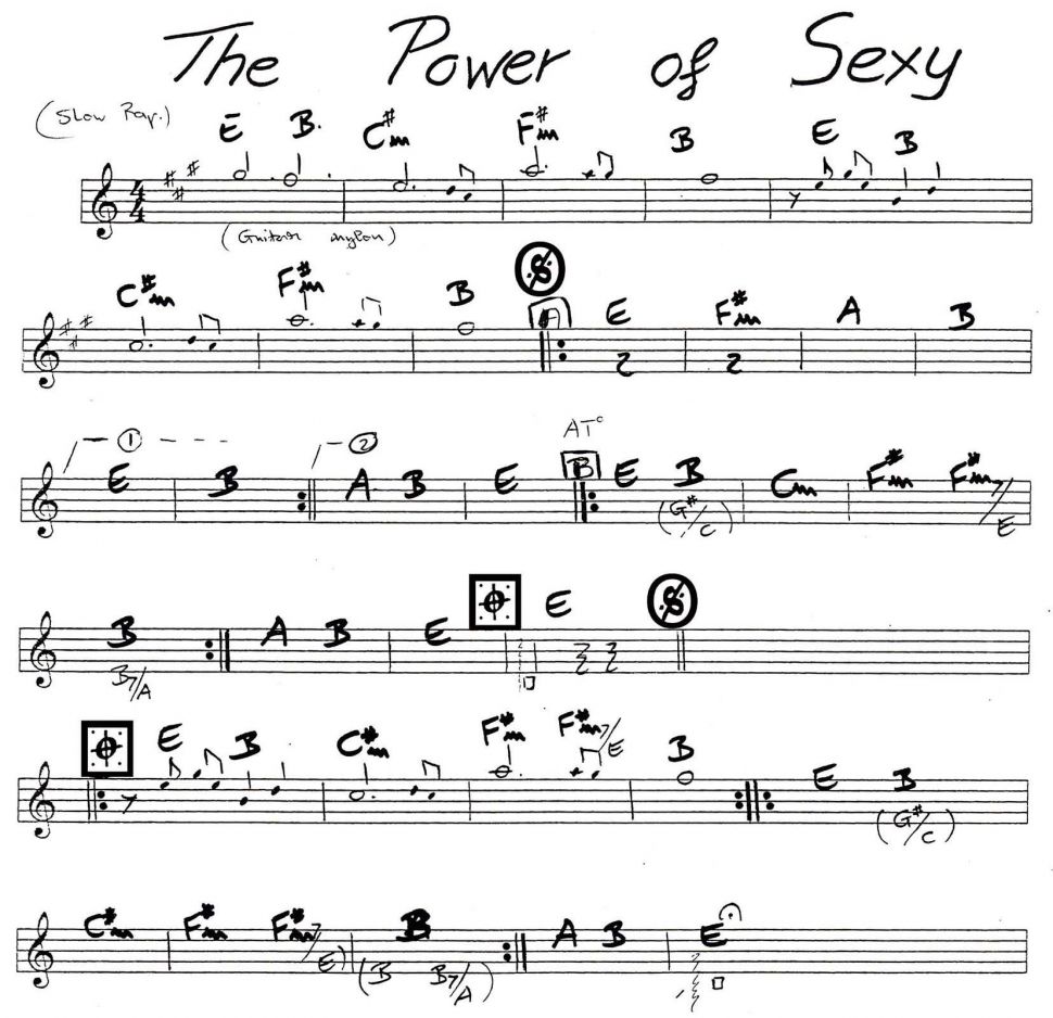 The Power Of Sexy sheet