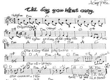 The Sog You Went Away sheet