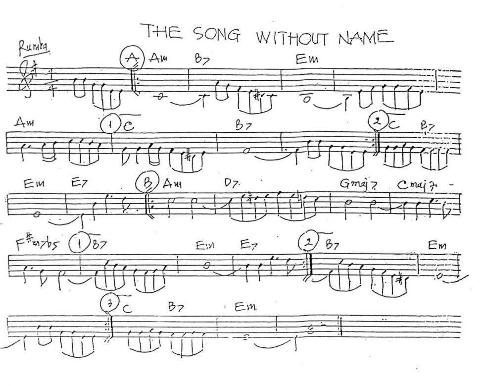 The Song Without Name sheet