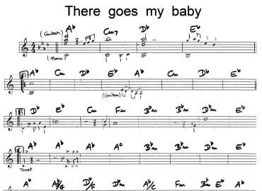 There Goes My Baby sheet